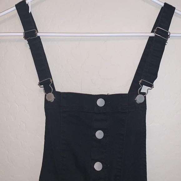 KENDALL & KYLIE SIZE 25 SUPER CUTE JET BLACK CARI OVERALLS - Picture 4 of 14